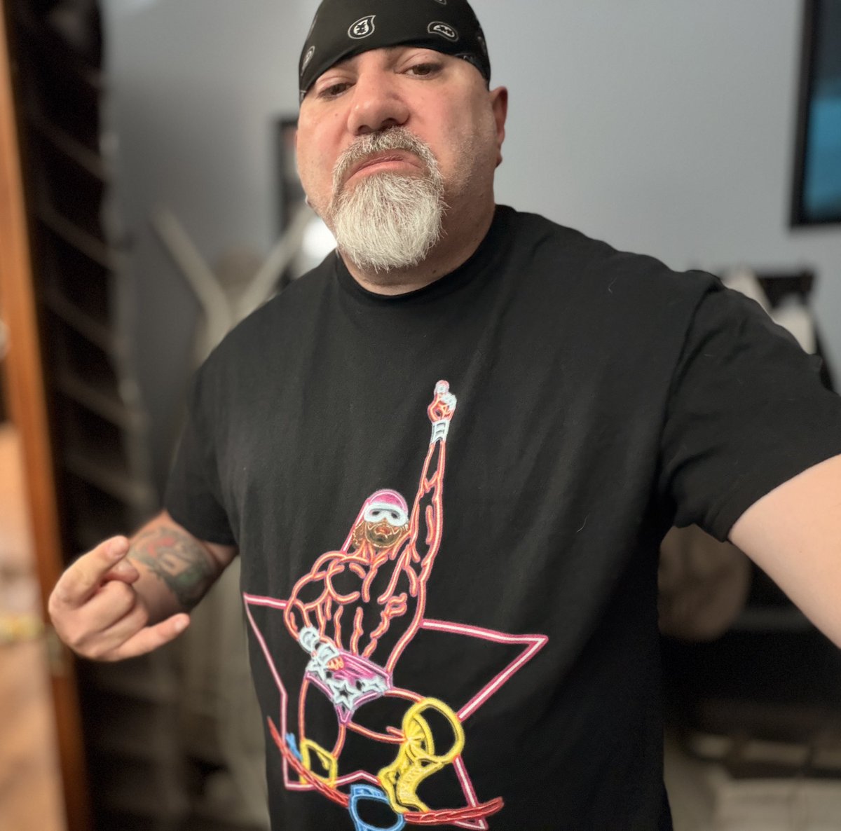 Taking the Mrs. to the rasslin show this evening.