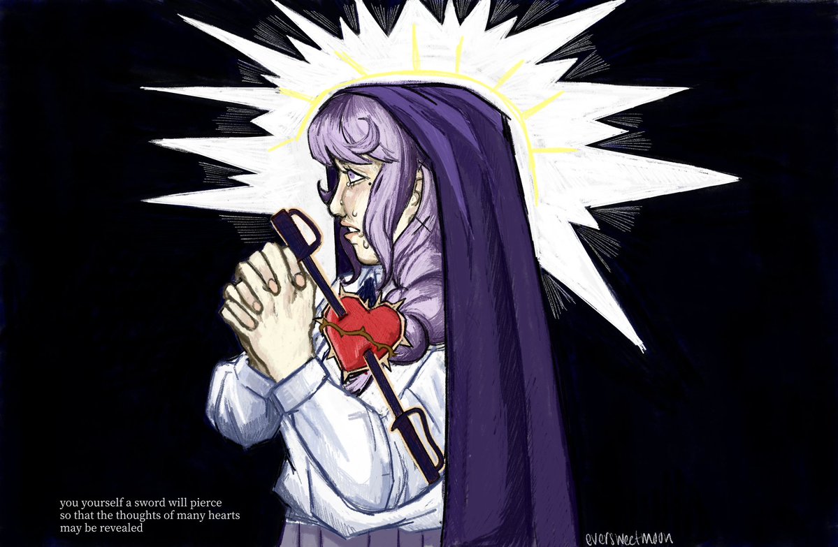 eversweetmoon's tweet image. Our lady of sorrows Nozomi Kirifuji