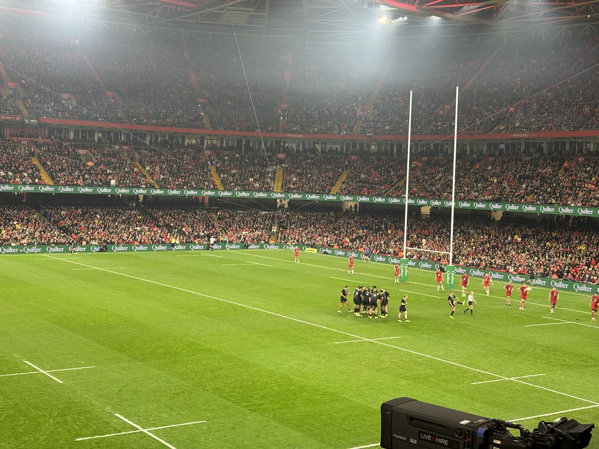 JonathanRaym's tweet image. Shame about the result but a cracking day out in Cardiff all the same at the ⁦@QuilterNations⁩ Wales vs NZ.