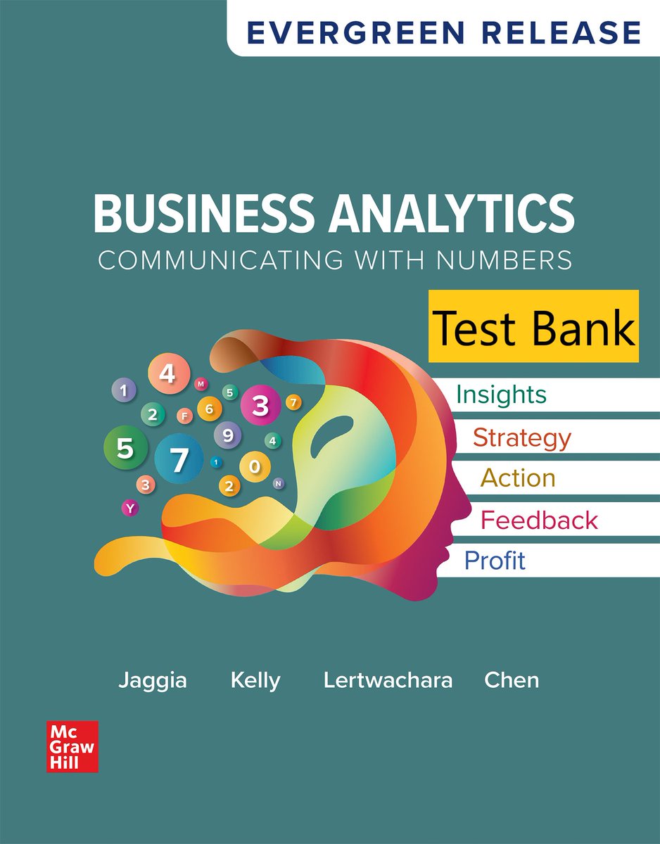 4BestStudent's tweet image. Test bank for Business Analytics 2nd Edition by Sanjiv Jaggia
Product ID: 3335100
Immediate Purchase Link: shop.4studentbooks.shop/downloads/test…
Downloadable link.
For Contact: 4StudentBook@Gmail.com
#Test #Bank #Solutions #Manual #Business #Analytics #by #Sanjiv #Jaggia
