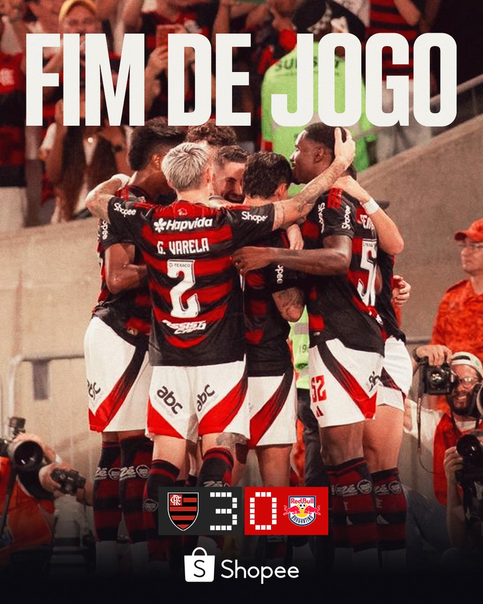 Flamengo's tweet image. FIMMMMMMMMMMMMMMMMMMMMMMM DE JOGO NO MARACAAAAAAAAAAAAAAAAAAAAAAAAAA! COM OS GOLS DE ARRASCA, JORGINHO E BH, O MENGÃO CONQUISTA UMA VITÓRIA IMPORTANTÍSSIMA QUE MANTÉM O RUBRO-NEGRO NA LIDERANÇA DO BRASILEIRÃO!

VAAAAAAAAAAAAAAAAAMOS, FLAMENGOOOOOOOOOOOOOOOOOO!

#FimDeJogo