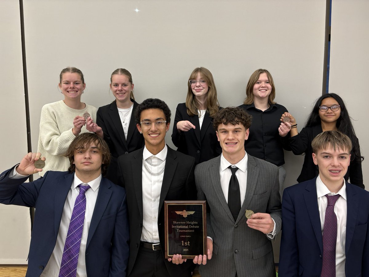 Rock Creek Debate had another good showing this weekend, bringing home 1st place from the Shawnee Heights Tournament! Congrats to the team!! <a href="/RockCreekHS/">Rock Creek</a> <a href="/RCHS_PTO/">Rock Creek High School PTO</a>