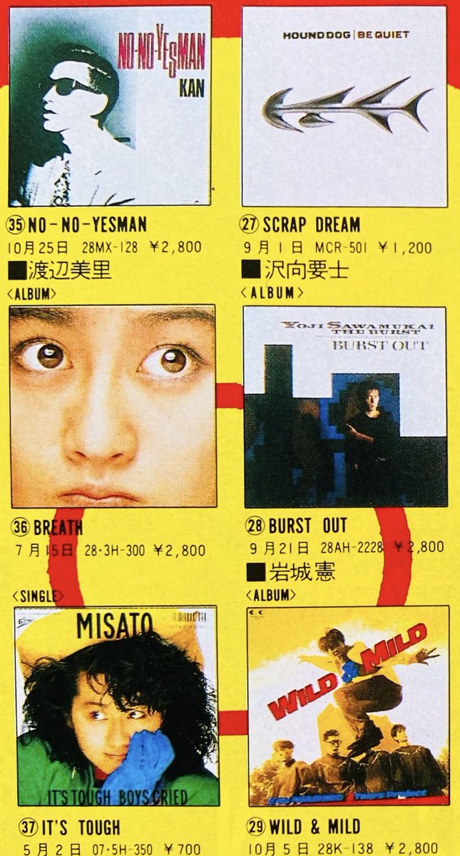 Limited_Night_'s tweet image. 1987年に発売された作品いろいろ ①