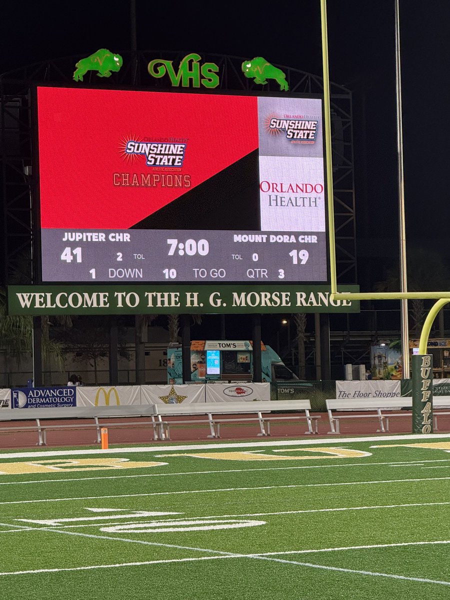 OS_ChrisHays's tweet image. Mount Dora Christian falls 41–19 to Jupiter Christian at the SSAA state championship game