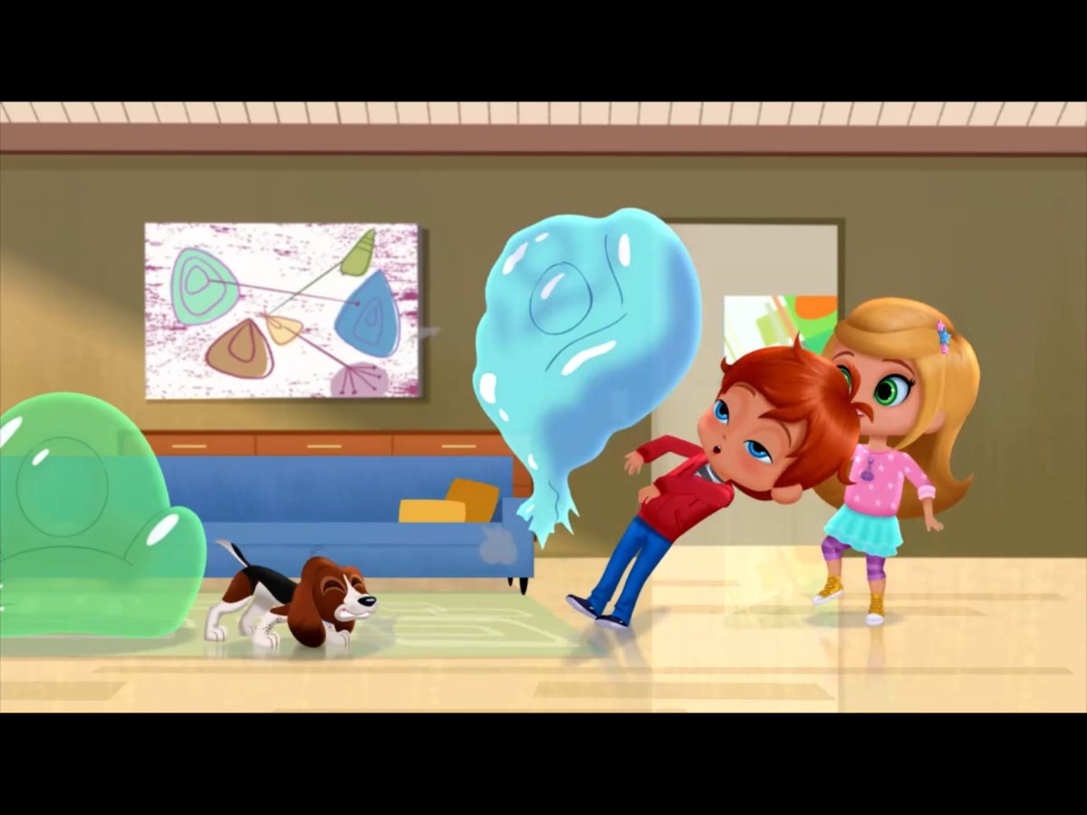 StarSpark52410's tweet image. #mlaatr #redraw @MLaaTRFanbase @NavillusStudio @MLaaTR_Reboot
Really Rocket? You’d just had to pop one of the inflatable chairs, and now that have to get a new one. Well like Plankton said, That stinks! Again, like the previous redraw, it comes from “Lights, Camera, Genies! S1E3.