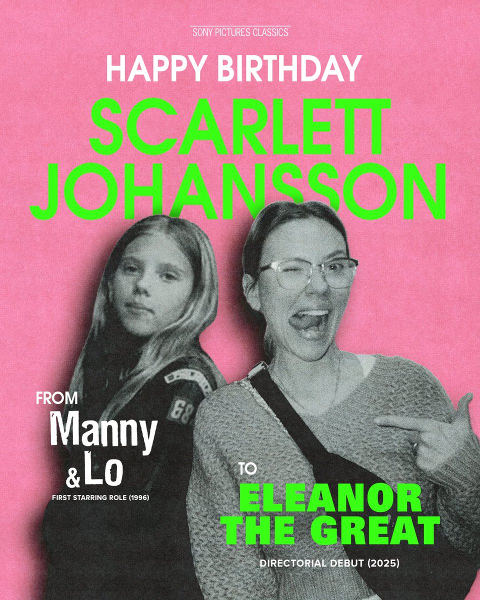 Happy Birthday to Director Scarlett Johansson