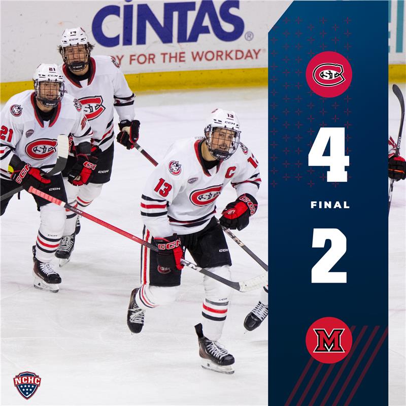 TheNCHC's tweet image. The Huskies head home with a road win and 4 points on the weekend! 🐾

#theNational // #HuskyHockey