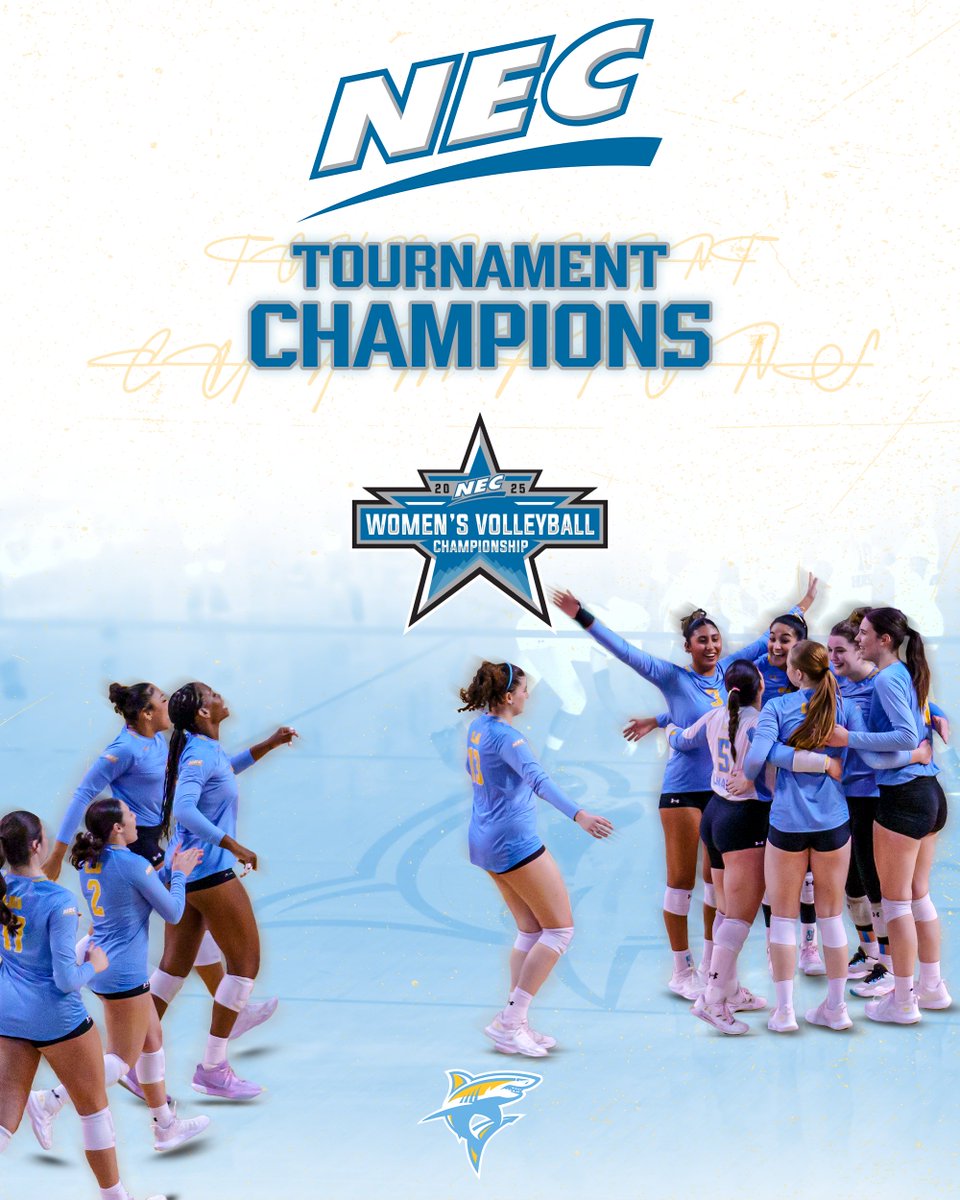 NEC Champions🏆🏆

Congratulations to the LIU Women's Volleyball team, who earned a 3-1 win over Saint Francis in the NEC Championship Game!

#FinsUp🦈
