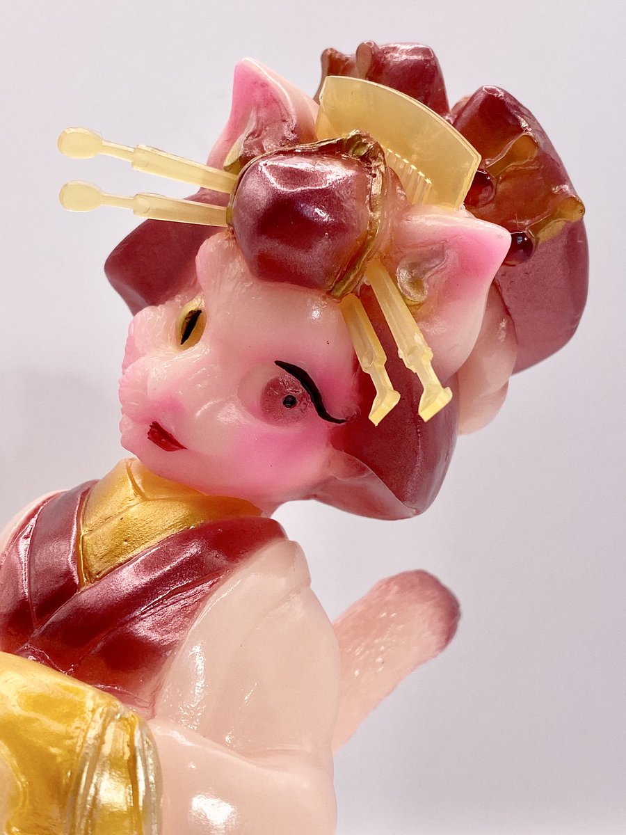 ヒカリトイズ個展カラー　蓄光赤　化猫遊女　新品未開封 ヒカリトイズ個展カラー 蓄光赤 化猫遊女 新品未開封 化猫遊女の