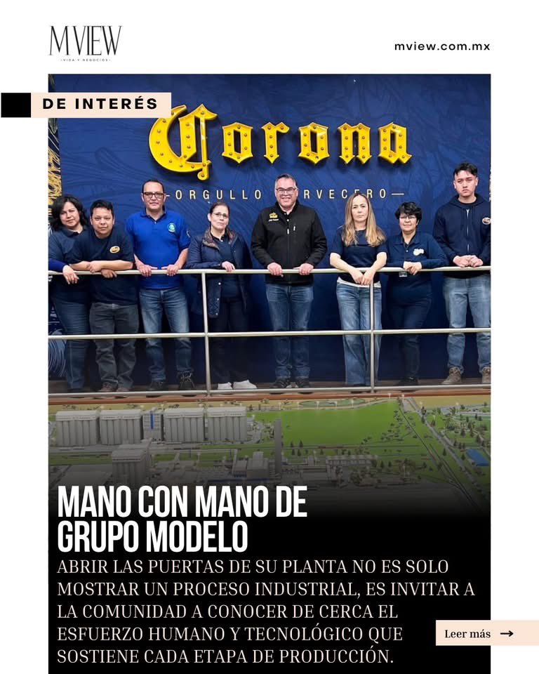 MVIEW_MX's tweet image. Grupo Modelo busca que más personas conozcan cómo, desde Calera, se construye un modelo de crecimiento compartido en el que la industria, el talento local y la comunidad avanzan, literalmente, mano con mano.

mview.com.mx/mano-con-mano-…

#MVIEW #cerveza #GrupoModelo @GrupoModelo_MX
