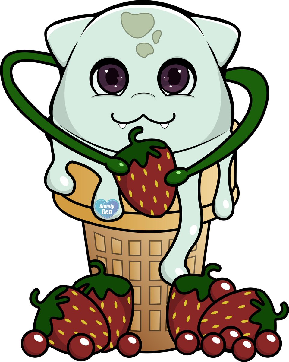 _SimplyGenesis_'s tweet photo. 💙✨ New Art Alert! ✨💙

Meet Blue Razz Buddy, the first creature in my Sweet Creature Collection!

Catch future designs live on Twitch 
👉 https://t.co/xL9geZuJVP 💜 https://t.co/9297NGEdMb