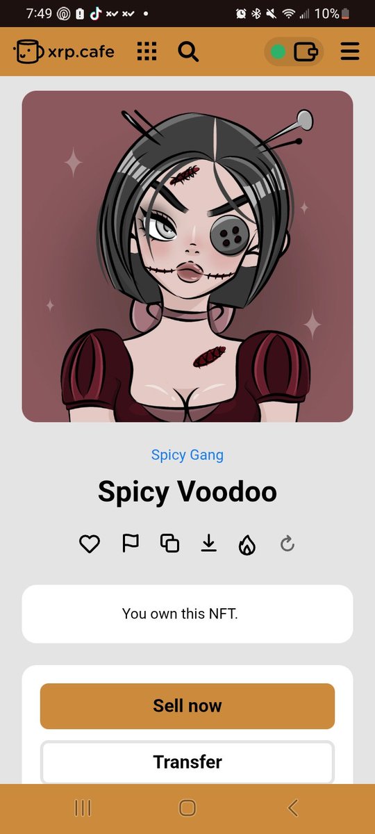 proud owner of spicy vodoo <a href="/sassybaeNFT/">Sassy Bae 🎀 NEW 📌</a>