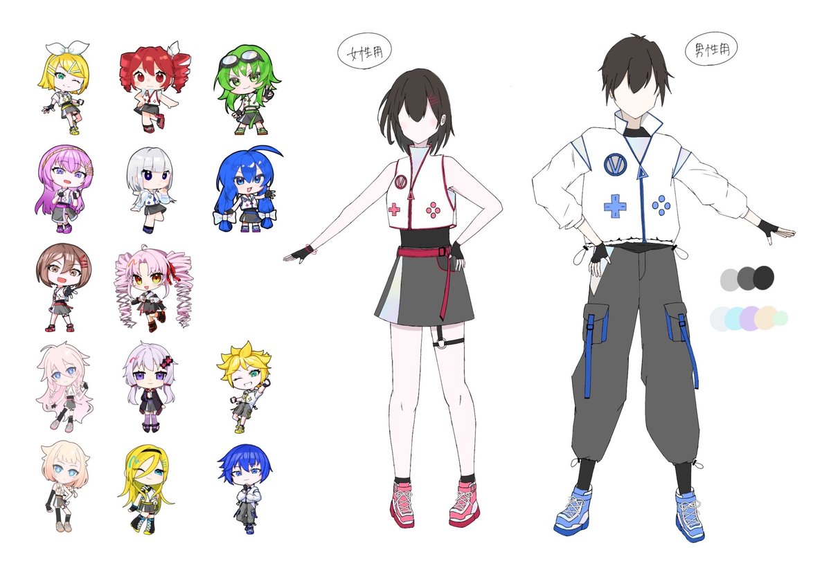 mikuec_en's tweet image. ／
📢 MIKUEC2025 Shared Costume Designs Revealed🎨
＼

Here are the costume designs for the MIKUEC2025 cast! ✨

We’re accepting illustrations of the outfits under #みく絵っく 🙌
The work will be introduced before the show🎞️

#MIKUEC2025