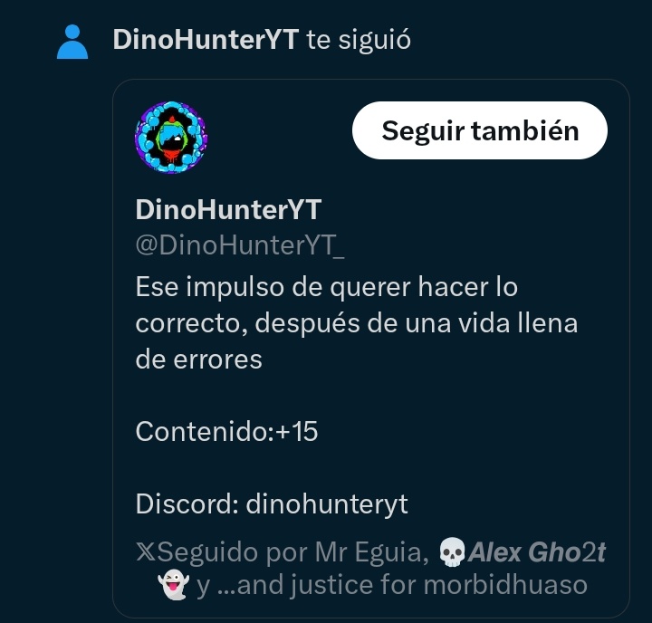 Te conozco, eres el dinosaurio horny y chetado WAOS 😱

GRACIAS POR ESE FOLLOW