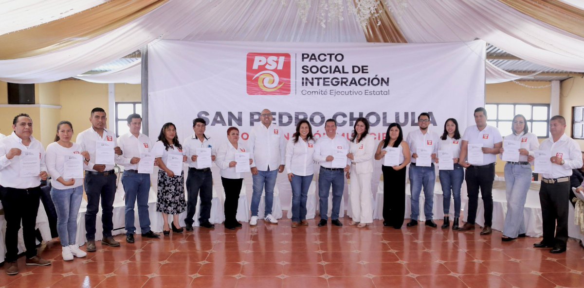 pueblaPSI's tweet photo. El presente y el futuro de San Pedro Cholula se construye entendiendo su historia, su identidad cultural y tradiciones. 

San Pedro Cholula, pueblo mágico y milenario! En #PSI nos sentimos profundamente orgullosos de construir un futuro de esperanza, sostenido en valores de lealtad, gratitud y confianza con nuestra militancia.

Hoy tomamos protesta a nuestra Coordinación Municipal, encabezada por Abundio Sandre un líder social, incansable en su labor a favor de su municipio y de su gente. 

Nuestro reconocimiento a este gran equipo, y nuestros deseos de éxito a esta nueva coordinación! 

#PSIPartidoQueSirve