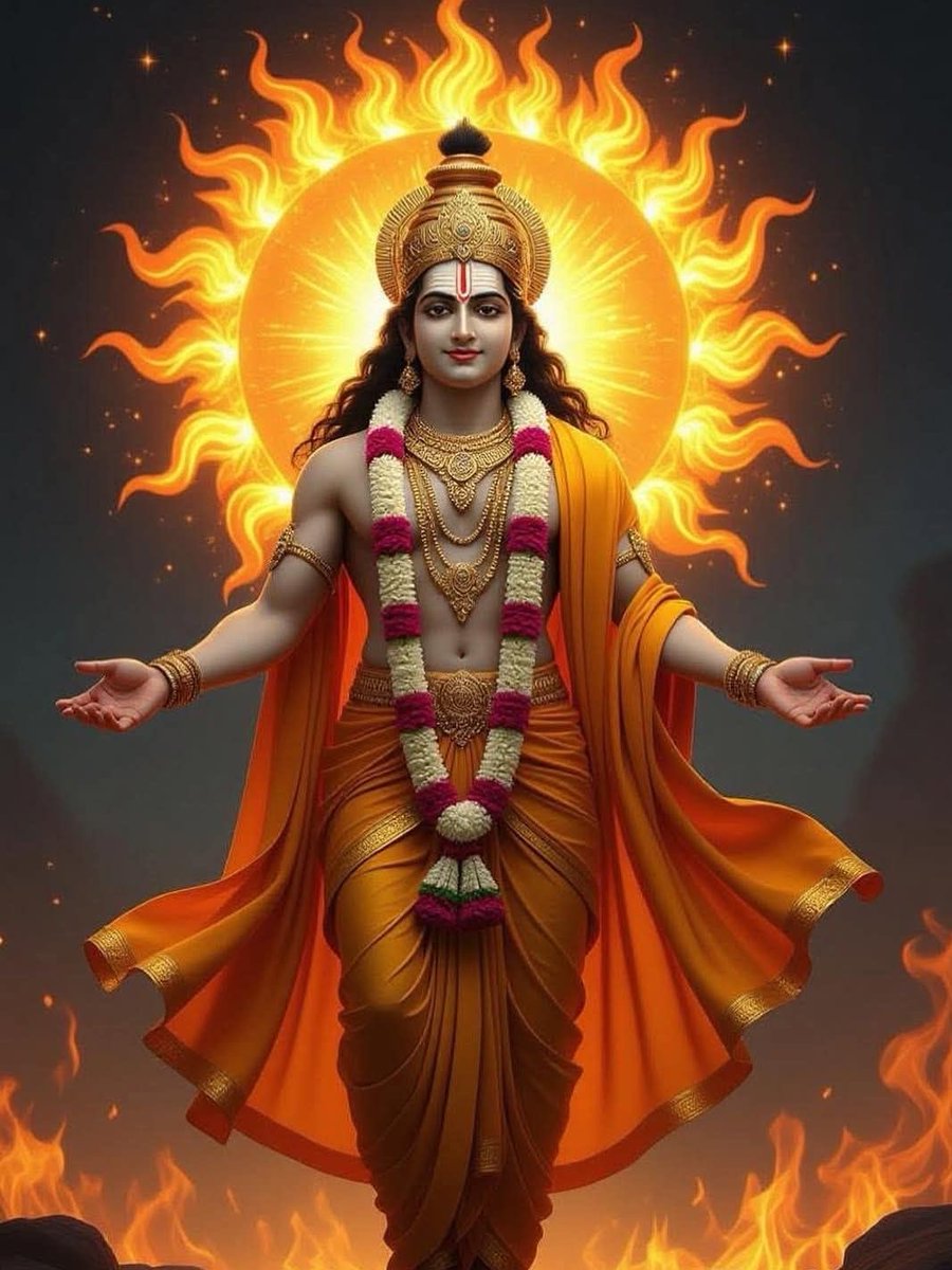 सूर्यदेव सिर्फ प्रकाश के ही नहीं, बल्कि ऊर्जा और जीवन के भी आधार हैं,

उनकी किरणें हर अंधकार को मिटाकर नई शुरुआत का संदेश देती हैं।

प्रातः काल उठकर सूर्य को प्रणाम करना ही अपने दिन को सकारात्मकता से भर देने जैसा है।

                 🔆!! श्री सूर्यदेव की जय !!🔆