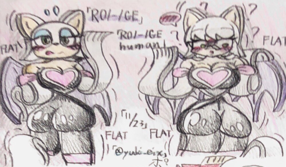 yuki_eix's tweet image. 初めて、「ケモナー」を描きたいと思い、某ゲームから「ルー/zi/ュ」とその擬人化の平面化を描いてみました。

セクシーなキャラクターがコミカルな感じになるとギャップがあっていいですよね〜^w^
#平面化