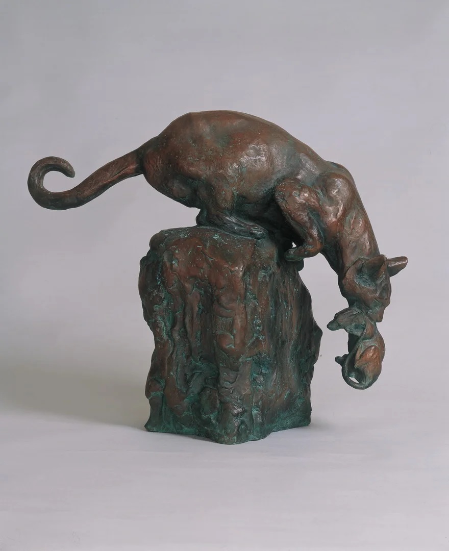 artstitle's tweet image. 朝倉 文夫
（Asakura Fumio、1883-1964）
『よく獲たり』
（Well Caught）