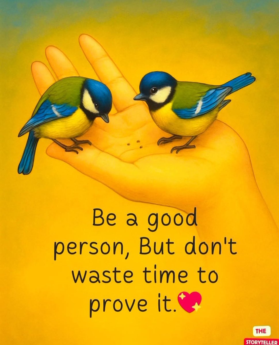 Be a good 
person, But don't 
       waste time to
            prove it.💖