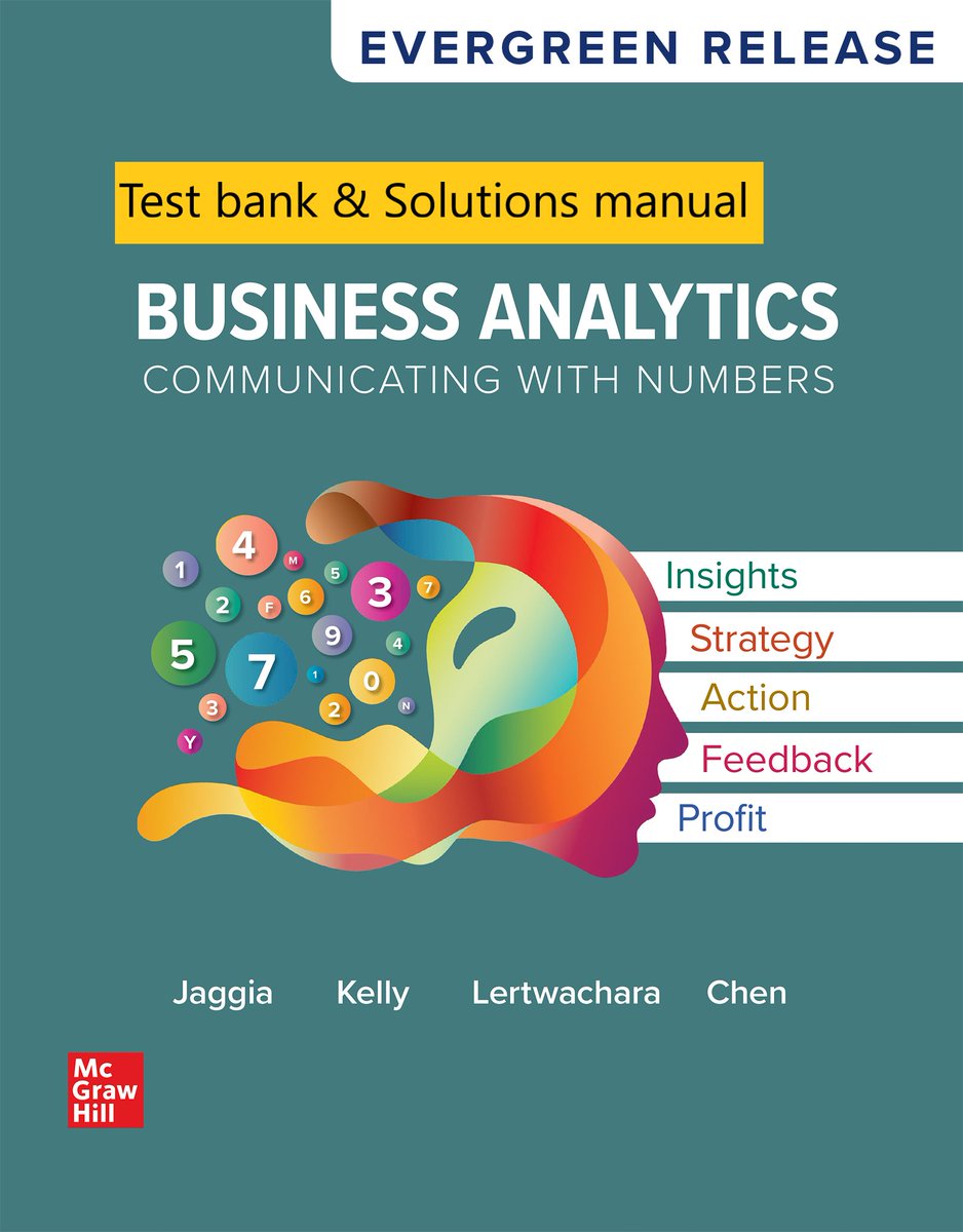 4BestStudent's tweet image. Test bank &amp;amp; Solutions manual for Business Analytics 2nd Edition by Sanjiv Jaggia
Product ID: 3335
Immediate Purchase Link: shop.4studentbooks.shop/downloads/test…
Downloadable link.
For Contact: 4StudentBook@Gmail.com
#Test #Bank #Solutions #Manual #Business #Analytics #by #Sanjiv #Jaggia