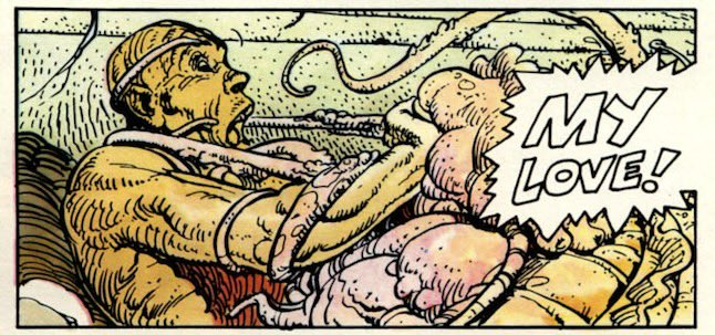 PowerCosmic13_'s tweet image. A few pictures from the second half of The Long Tomorrow by #Moebius from Heavy Metal #6. Some peak Moebius I’d never read before