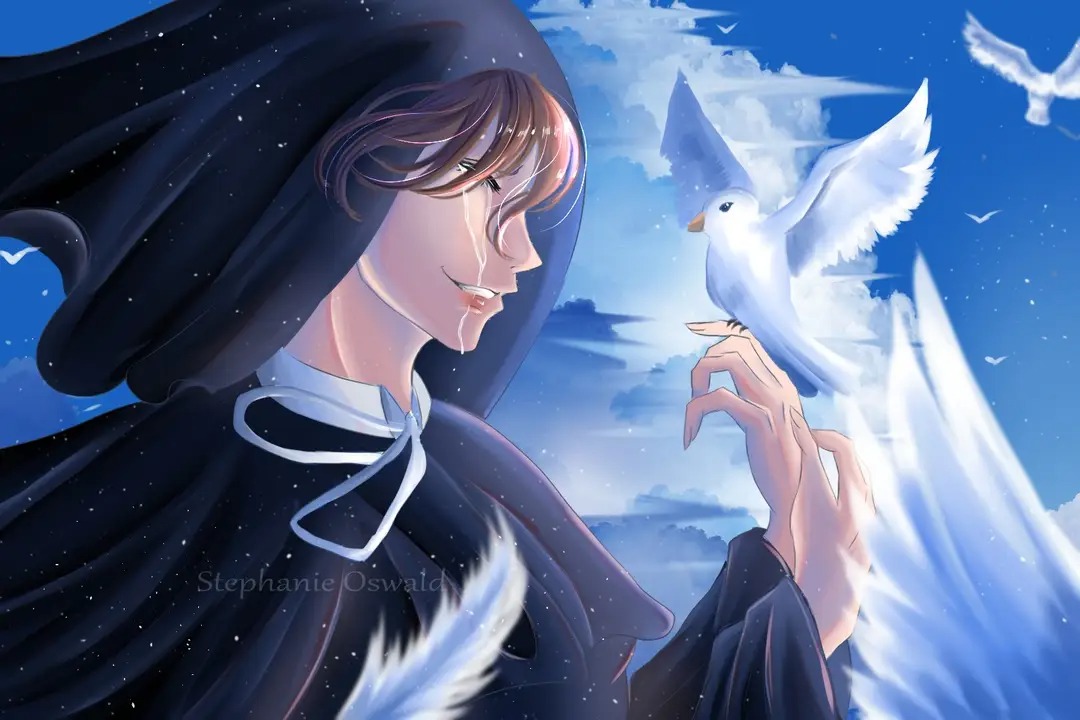 I got commissioned to do some art for some saint cards and this is my version of St. Elizabeth Ann Seton~ 
I tried some subsurface scattering and I think its...okay 🤣🤣