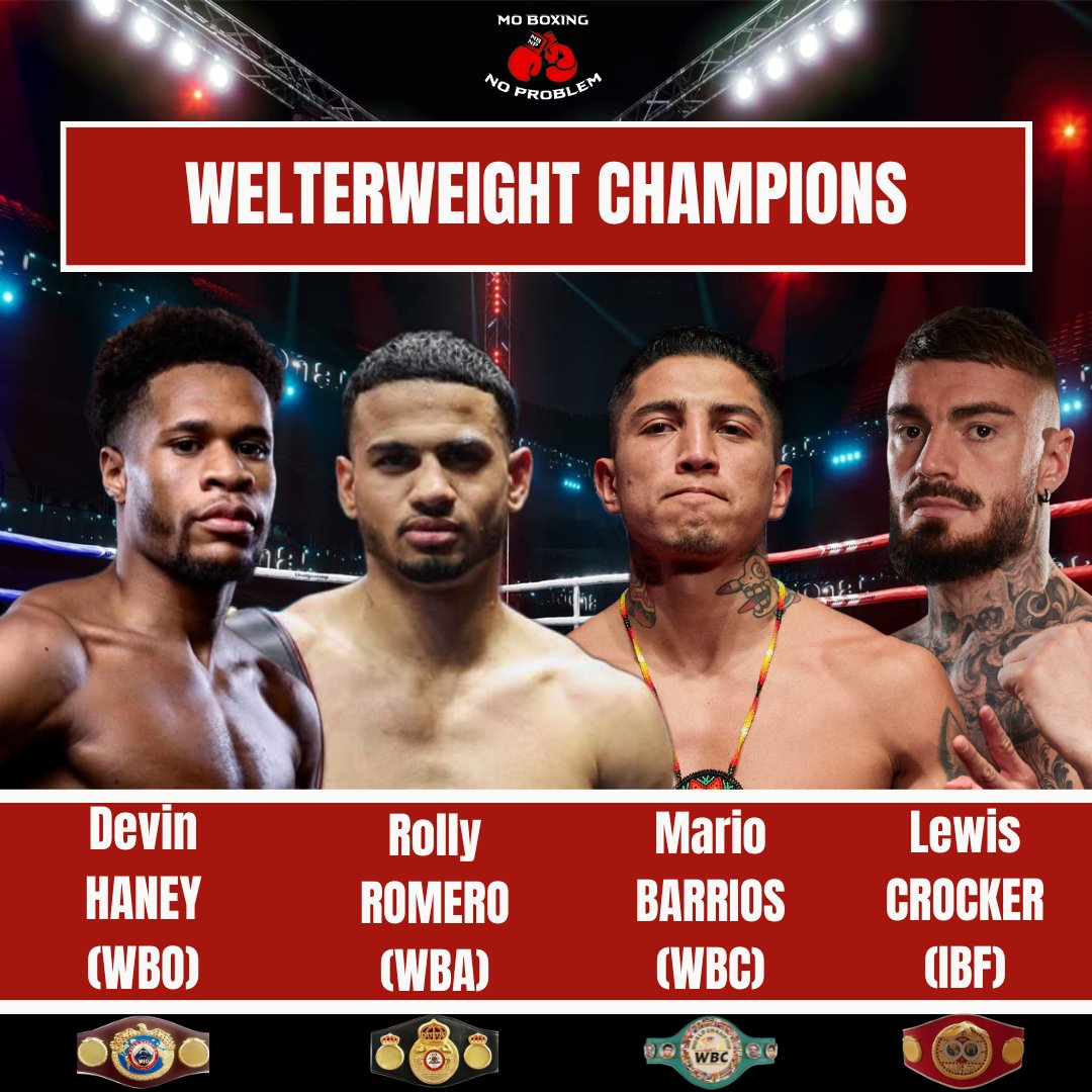 MoBoxingNP's tweet image. These are the current world welterweight champions 👑🏆🥊