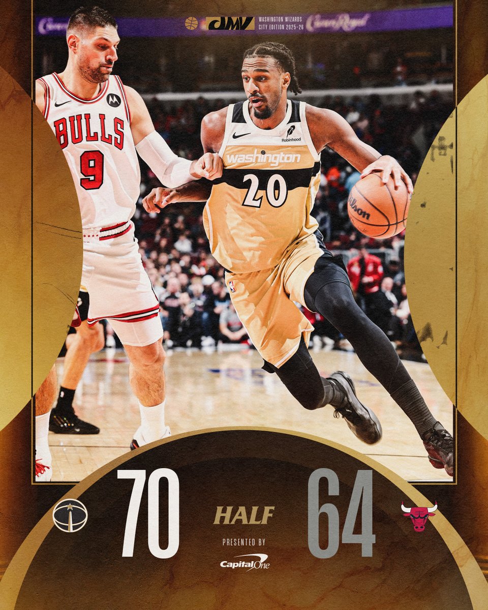 Takin' the lead into the break 🤝

#ForTheDistrict | @CapitalOne 