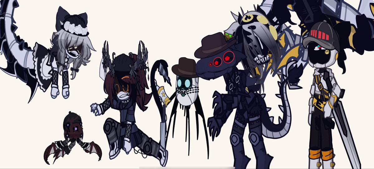 Itslazycasey's tweet photo. Thought I might share some of my murder drones GL2 designs, kind of proud of some of them, hope you like em!^^

#murdedrones #mdGL2 https://t.co/Nw6CwnCba5