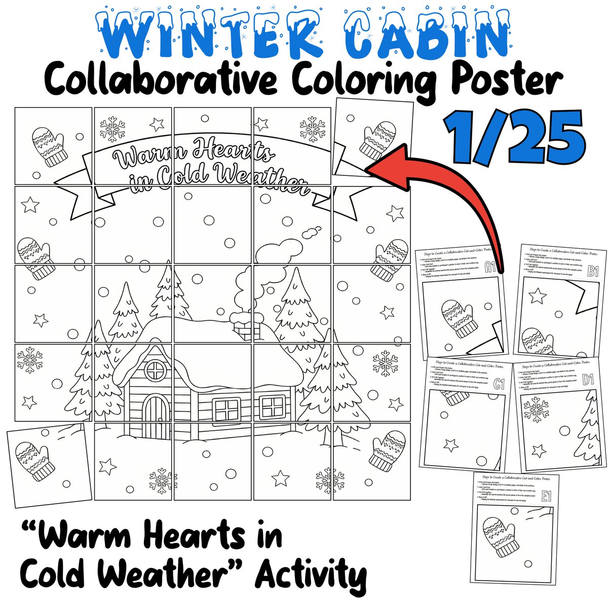 AvenuesLearning's tweet image. 🏡❄️ Warm hearts in cold weather!
This collaborative cabin poster turns 25 pieces into a 37.5” winter mural—perfect for grades 2–6.
#WinterTeaching #CollaborativeArt #Teachers #teacherspayteachers

teacherspayteachers.com/Product/Winter…