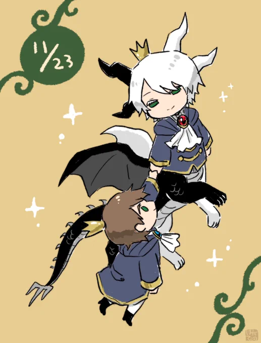 「いい兄さんの日」ですね～(久しぶりに描いたブランティエ兄弟)