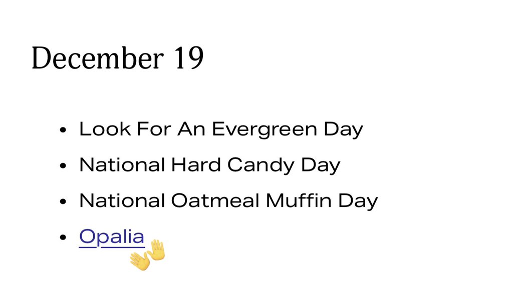 mysecondglance's tweet image. was looking for worldwide holidays for december and i came across to this

opalite music video on december 19th?