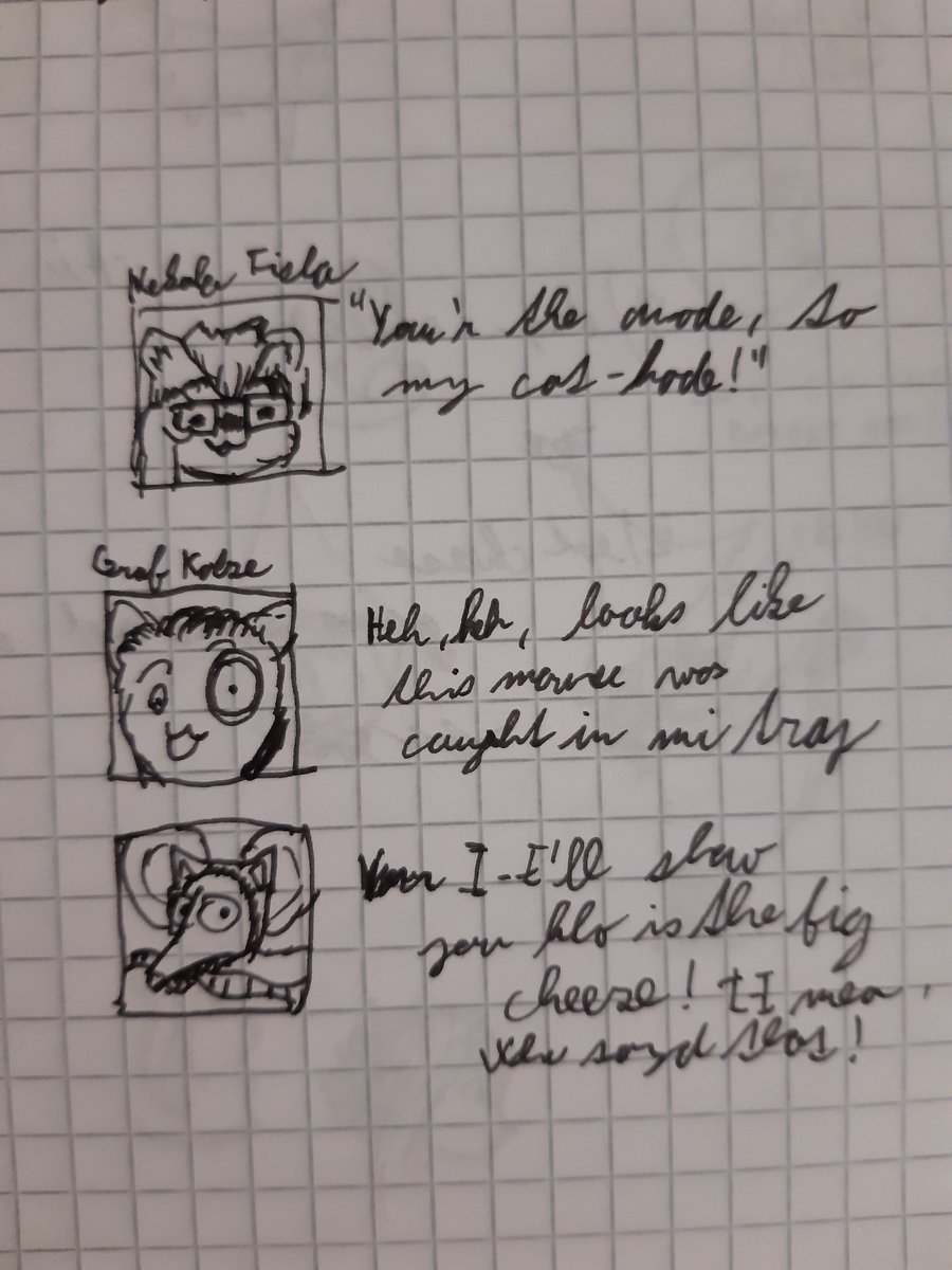 EvilMurlock's tweet image. Just some sketches of some characters I am making for a future game (in order of newest to oldest). Its a space fighter squad that will serve as the main antagonists throu the game as you fight an evil space cat ethno state. 
#game_development #concept_art #character_design