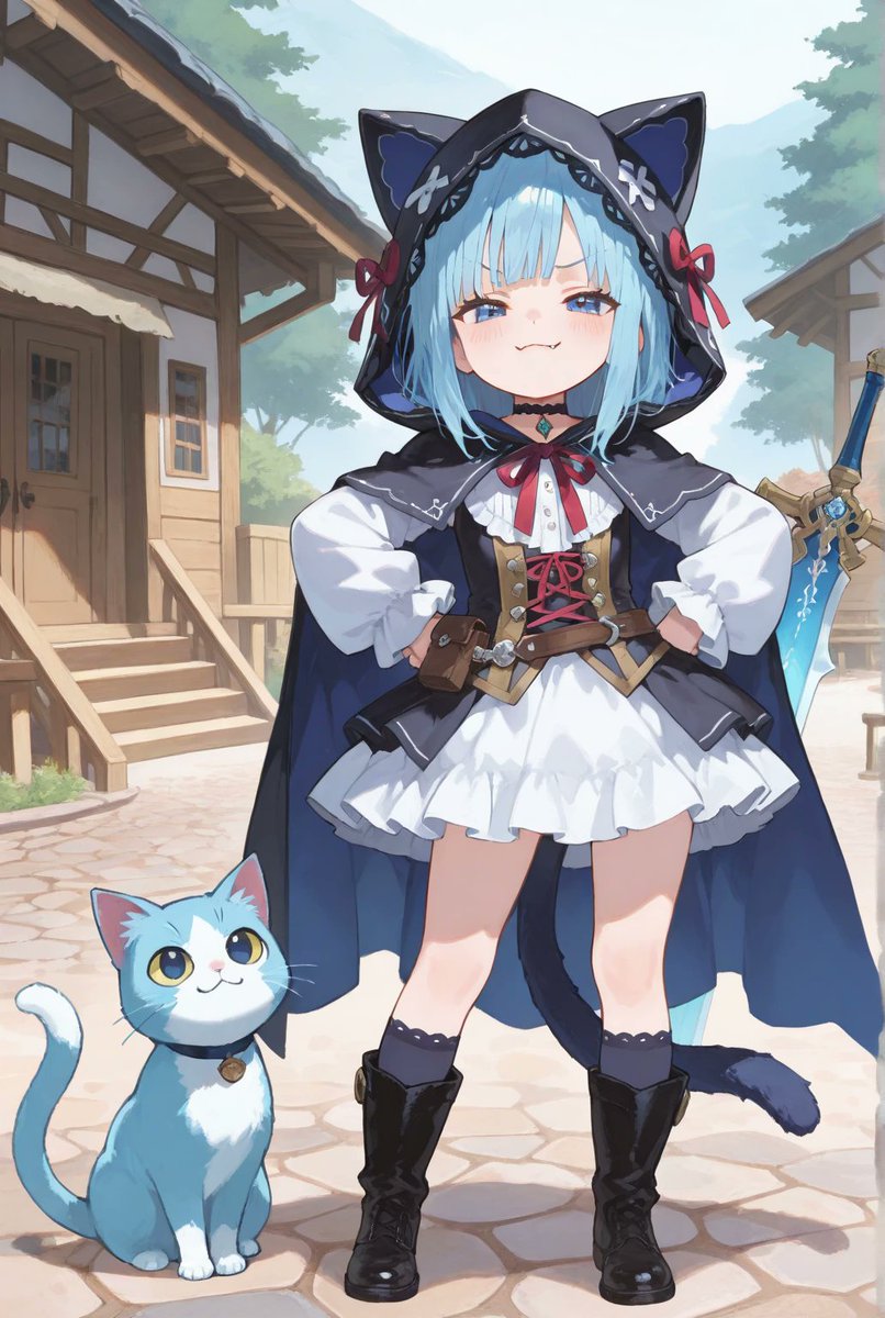 l7kTQBkYVSy7JuQ's tweet image. #AIイラスト
 #本日のゴスロリ
皆さんおはようございます✨
三連休の2日目も無理なくお過ごしください🎶
私はお仕事してきますので、本日は低浮上でございます(* ᴗ͈ˬᴗ͈)”
それでは皆さん本日も(*˙︶˙*)ﾉﾞいってらっしゃい♡

本日はドヤ顔冒険者スタイル➕ゴスロリ
私についてくれば大丈夫‼️