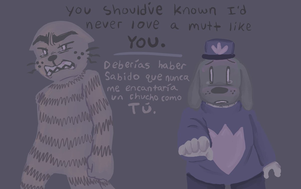 Papurtles's tweet image. 💥saying whatever it takes to push you away💥

#deteyfanart #dogmanfanart #peteythecat