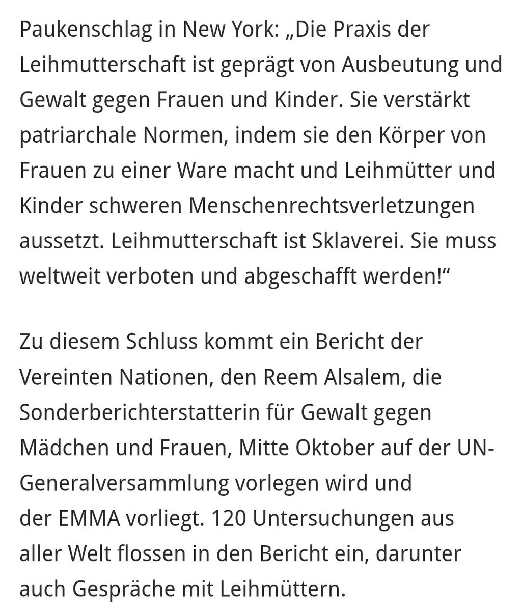 Leihmutterschaft ist Sklaverei. 

Dieses Thema ist indiskutabel.