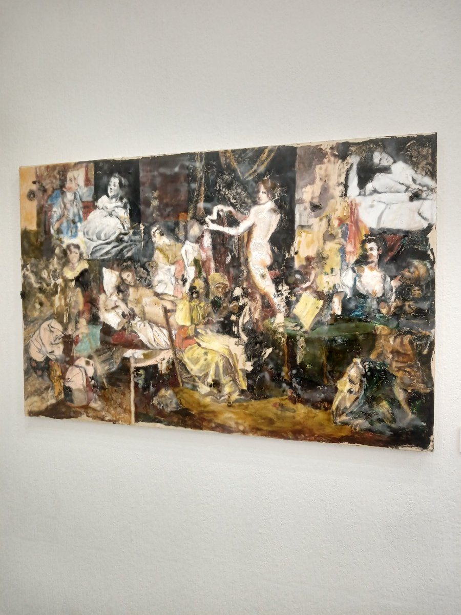 吉田朋世さん、藤代彩乃さん、人の存在の重み、不条理を問うような作品、人はどこから来てどこへ向かうのかの永遠の問いに向き合っている、女子美のグループ展から、ギャラリー・ルデコにて。