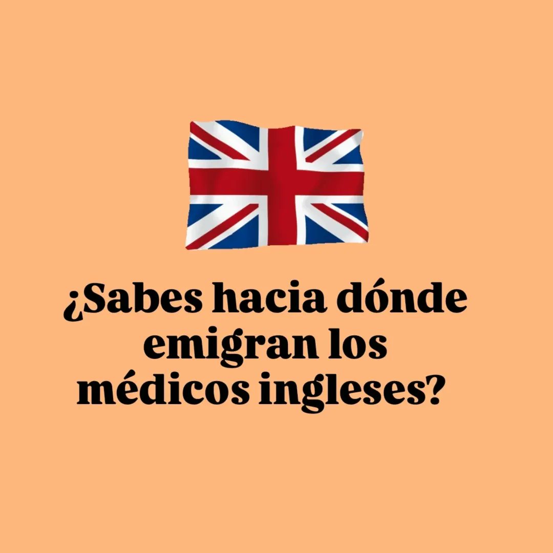 La exportación de talento inglés, forzada por unas condiciones lamentables del NHS británico.