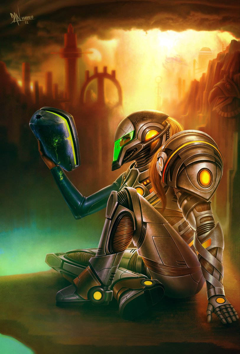 Danderfull_'s tweet image. In another Universe... Samus outsmarted Sylux using her Taquion Suit upgrade. It was a fierce battle. #MetroidPrimeBeyond #Samus #Metroid #Sylux #MetroidPrime4