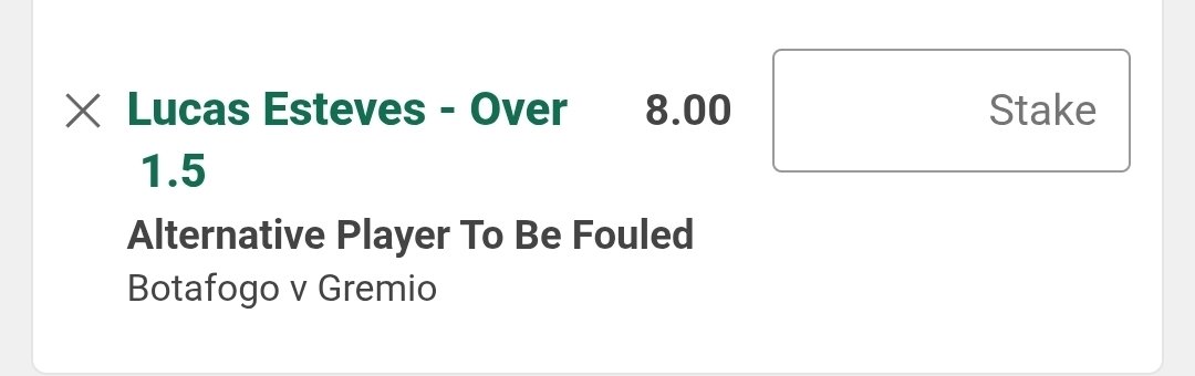 cashingpropss's tweet image. Botafogo vs Gremio

Lucas Esteves Over 0.5 Fouls Won @ 2.20

Lucas Esteves Over 1.5 Fouls Won @ 8.00

These odds are actually insane , Esteves is starting at LM which was is very unexpected and caught the books off guard. Esteves won 3 fouls when he played against Botafogo in…