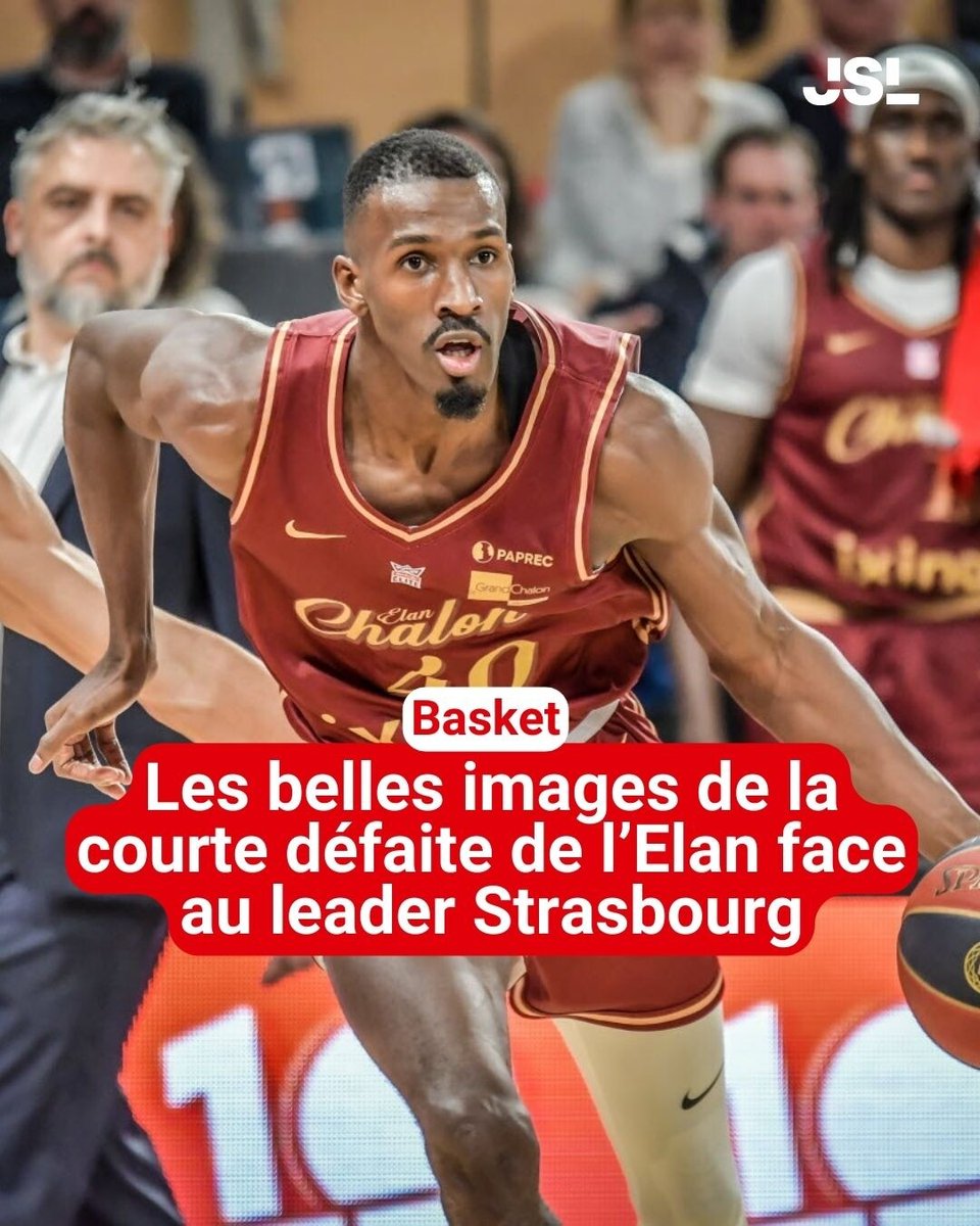 lejsl's tweet image. Les Chalonnais recevaient la SIG, leader d'Elite, ce samedi soir au Colisée. Et dans un match aux nombreux faits de jeu, ce sont les Strasbourgeois qui se sont finalement imposés malgré d'accrocheurs Saône-et-Loiriens. 
➡️ l.lejsl.com/N82
#Basket #ElanChalon #SIG