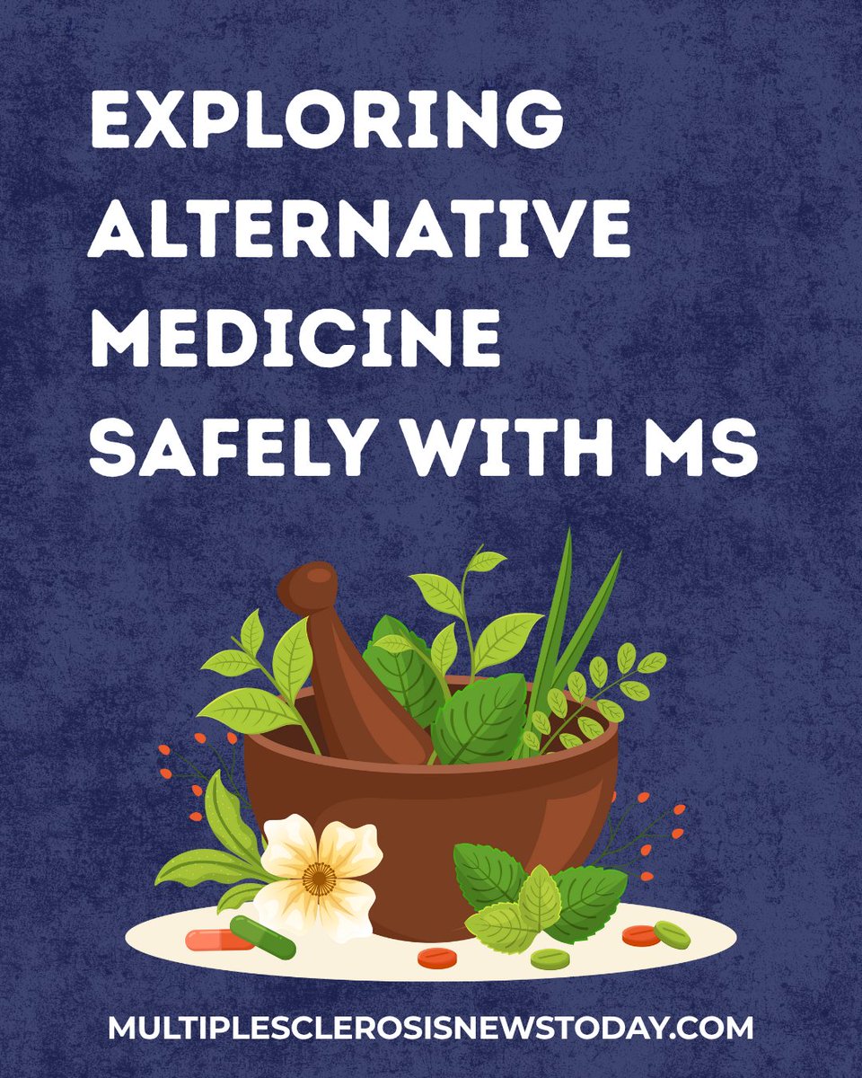 MSNewsToday's tweet image. Safely explore alternative medicine options for MS: bit.ly/3V1MVIj

#MSAwareness #ThisIsMS #MSSupport #MSCommunity #MSNewsToday #Bionews