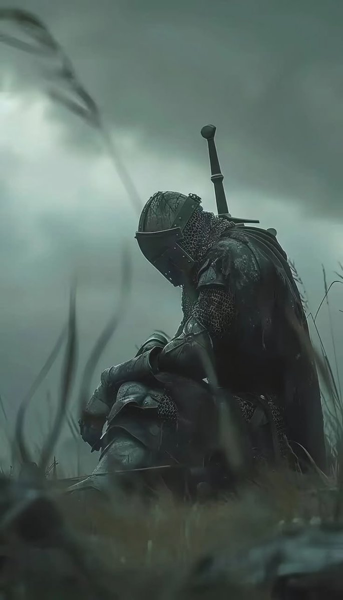 _EternalKnight's tweet image. -El caballero aceptó las misiones que otros no querían hacer, así que aprovecha cada oportunidad para descansar entre misiones y continuar con su larga jornada