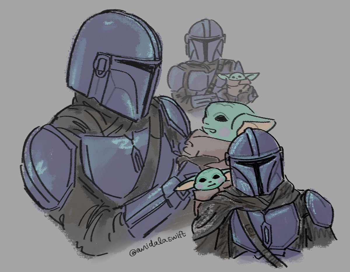 anidalaswift's tweet image. can’t wait to see this duo back in action on the big screen next year :,) #TheMandalorianAndGrogu