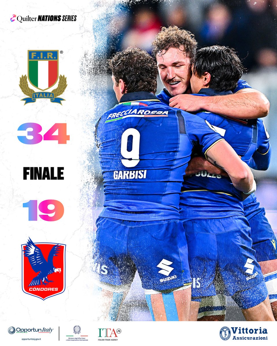 Federugby's tweet image. 𝙑𝙞𝙩𝙩𝙤𝙧𝙞𝙖 al Ferraris nell'ultima gara delle #QuilterNS 2025 💙

#ITAvCHI #Italrugby
#insieme #rugbypassioneitaliana