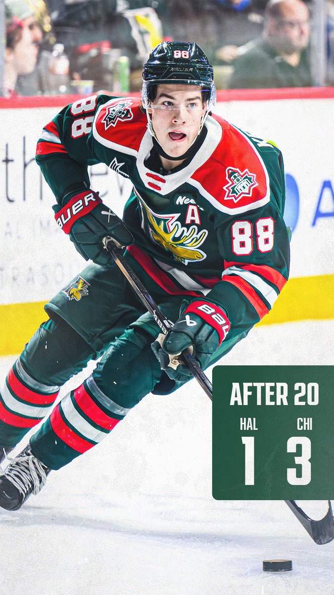 HFXMooseheads's tweet image. After 1 in Chicoutimi

Oleg Kulebiakin&apos;s 17th was assisted by Menson &amp;amp; Kilfoil. Shots: 12-6 Sagueneens | #GoMooseGo