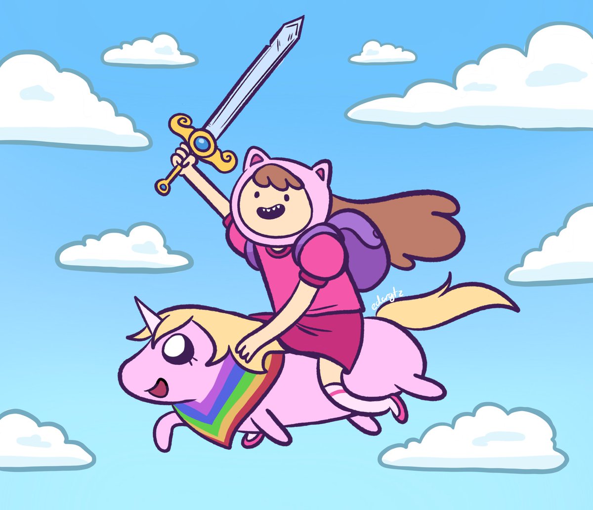 RT_2756's tweet image. More of this AU after a month 😃😃 #adventuretime