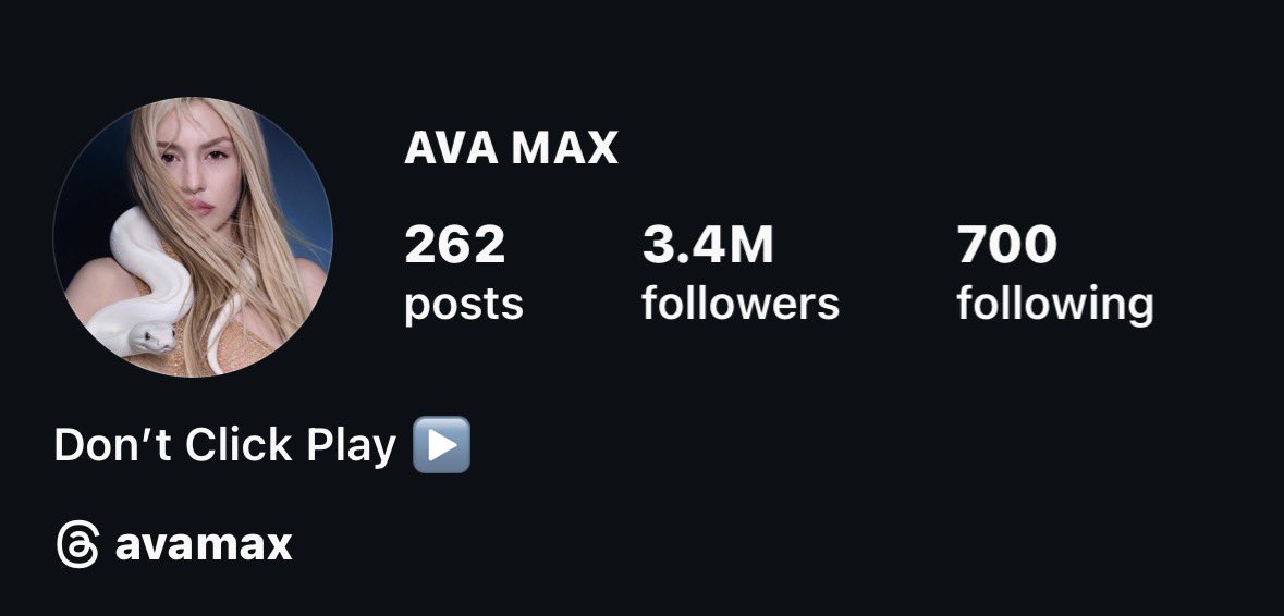 avamaxpopbase's tweet image. Ava Max has changed her profile picture on Instagram.

Could she be teasing a new era?