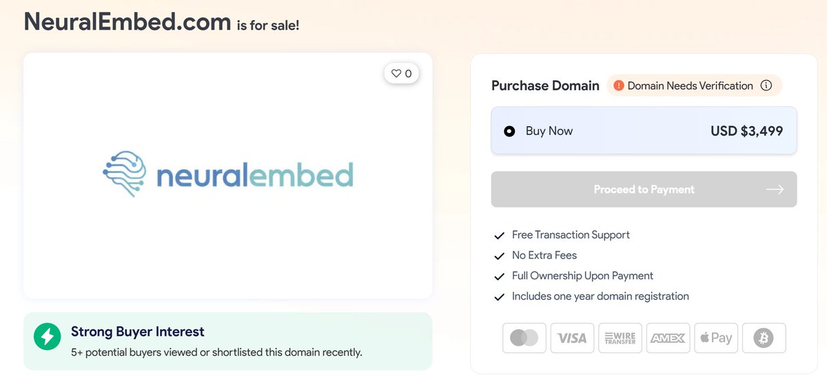 gatewaytodomain's tweet image. Should I delist NeuralEmbed.com from Atom?