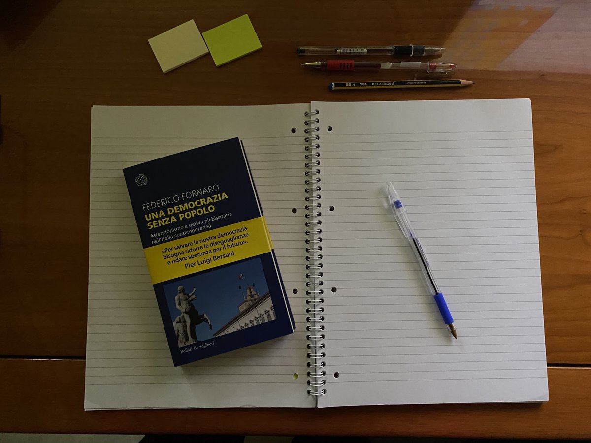 ILGalgano's tweet image. #readytoread &quot;Una democrazia senza popolo&quot; #federicofornaro #bollatiboringhieri #libro